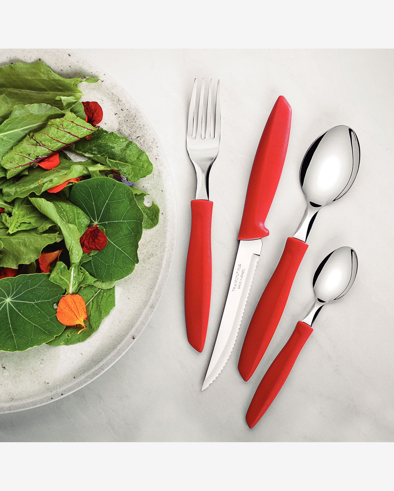 Tramontina Plenus Flatware set 16pcs (Red)